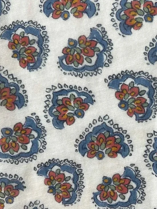 Dôen RARE Emmaretta Dress in Sea Salt Bedford Paisley Size M - Picture 2 of 9